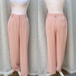 D.J international Boca Raton pink straight leg high waisted pants vintage